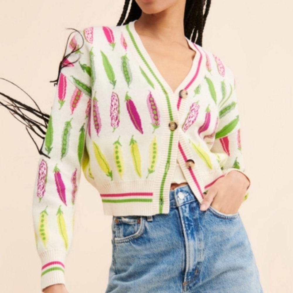 Rachel Antonoff Ana Printed Cardigan